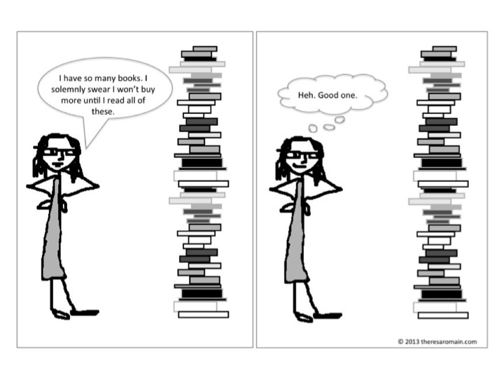 Just me and my TBR pile